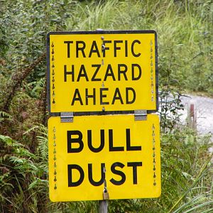Road sign.  Tasmania