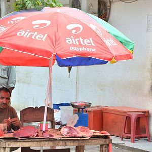 Market butcher.  Timor Leste