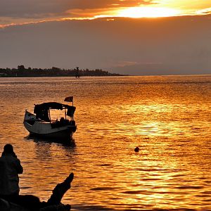 Sunset 2. Dili harbour.  Timor Leste