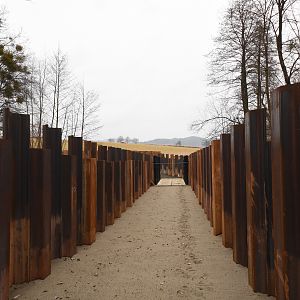 Road to new elephant enclosure