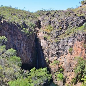 ? Tolmer falls. Home to Orange Horseshoe & Ghost bats, both rare.  NT