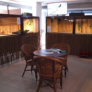 Seating area in main room