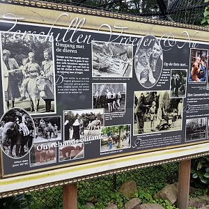 Info-sign Zoo-history