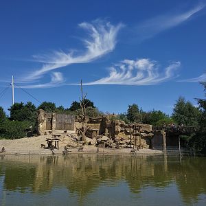 Baboon Enclosure from Boat