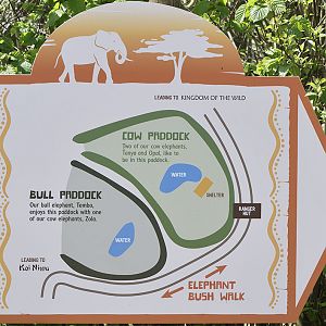 Elephant Bush Walk sign