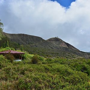 Path to top of Kelimutu.   Flores