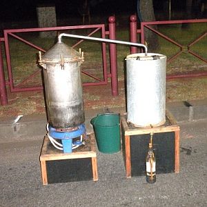 Still.  At night market.  Reunion.