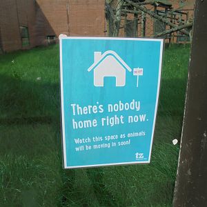 Empty enclosure notices.