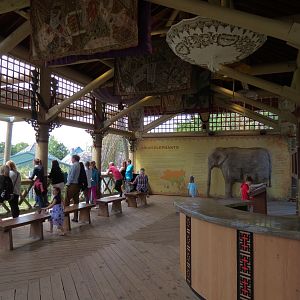 Asian Domain - Asian Elephant Exhibit Viewing Pavilion