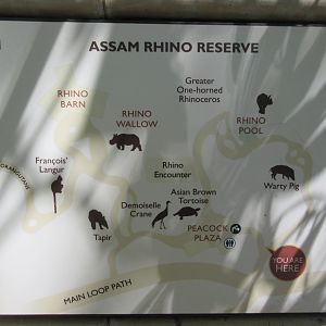 Assam Rhino Reserve: Map (New in 2018)
