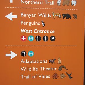 New Directional Sign (Animal icons have been added)