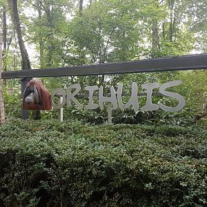 Sign Orangutan-house
