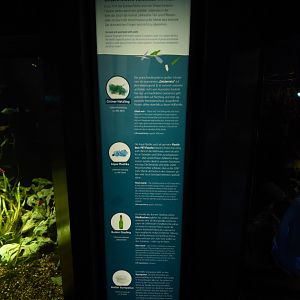 Plastic aquarium signage