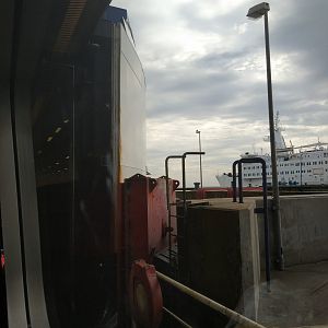 Arriving at the port