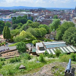 View over Dudley from top of castle keep