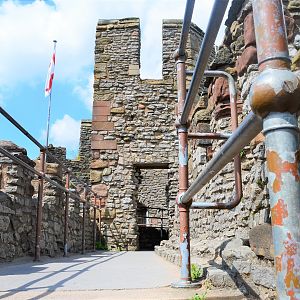 Reaching the top of spiral staircase