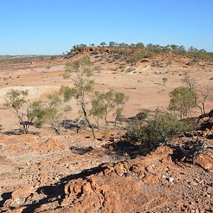 Rocky outcrop.  SW Q'ld