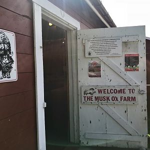 Entrance to small gift shop, museum, and the farm.