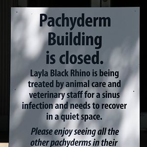 Sign in front of Pachyderm House