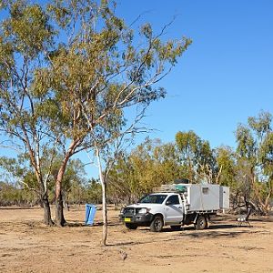 Aussie outback camping.