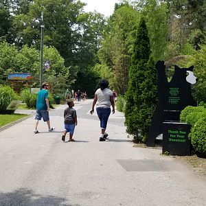 Main pathway inside east entrance