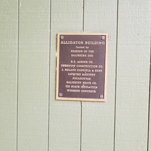 Sign for Alligator building