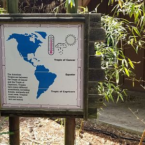 Sign explaining tropics