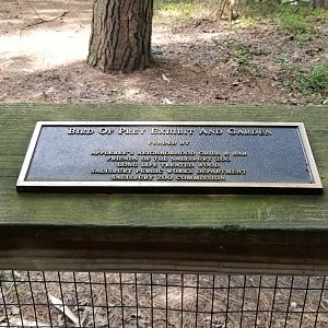 Birds of prey donation sign