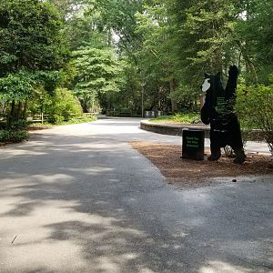 View from inside west entrance