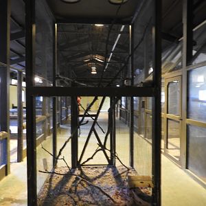 Opossum exhibit - Baby Barn - Animal Gardens Petting Zoo