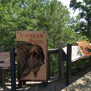 Oklahoma Trails - American Bison Exhibit Sign