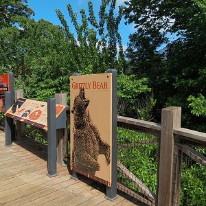 Oklahoma Trails - Grizzly Bear Exhibit Sign
