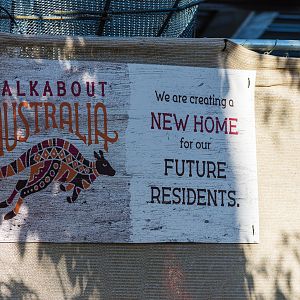 Construction on the platypus exhibit.