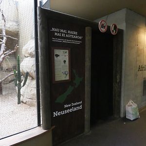 Entrance to Kiwi enclosure
