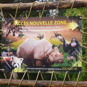 Signage for Extension Area at La Flèche, 11/06/18