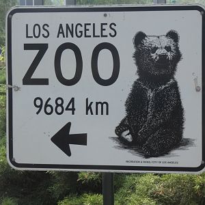 LA Zoo Signage