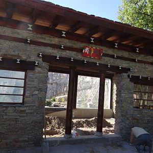 Snow Leopard exhibit under construction
