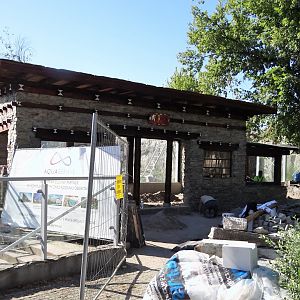 Snow Leopard exhibit under construction