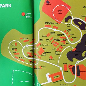 Jurong Bird Park map, 1971