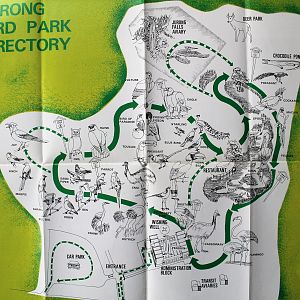 Jurong Bird Park map, 1970s