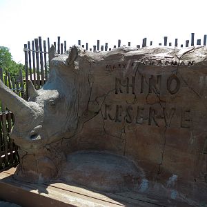 Rhino Reserve - Sign
