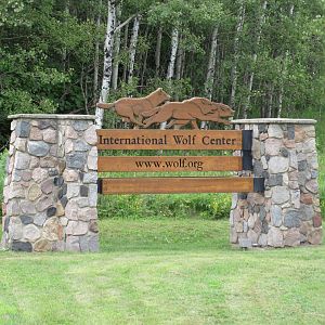 International Wolf Center - Entrance Sign