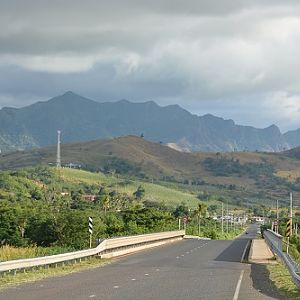 Fijian road scene near Rakiraki