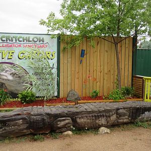 Entrance Sign + Gator Bench