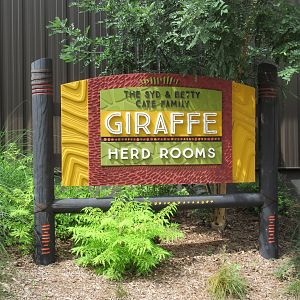 African Grasslands - Giraffe Barn Sign