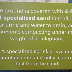 African Grasslands - Elephant Barn Sign