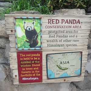 Asian Highlands: Phase One - Red Panda Exhibit Sign