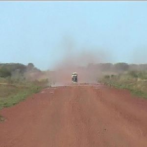 Dusty outback road