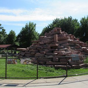 Bighorn Sheep Red Rock Mountain Exhibit (built in 1963)
