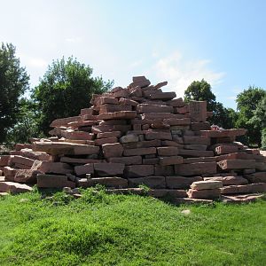 Bighorn Sheep Red Rock Mountain Exhibit (built in 1963)